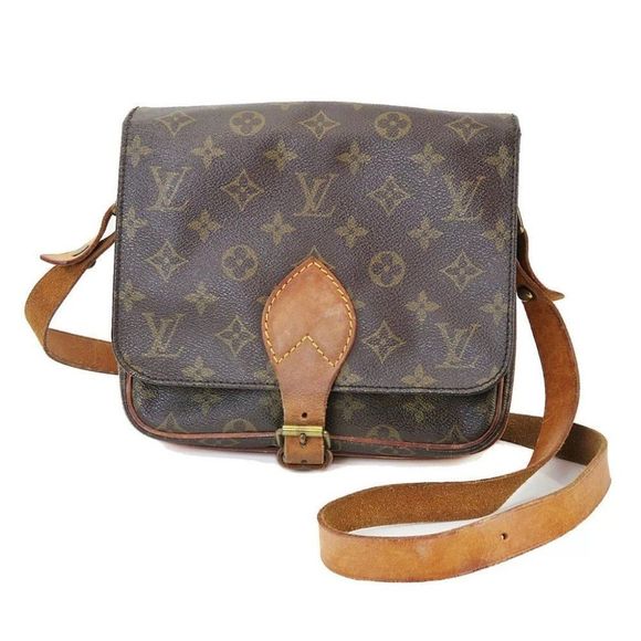 C2: 100% Authentic LOUIS VUITTON Cartouchiere MM Monogram Shoulder Bag Purse - Picture 3 of 13